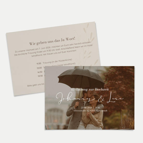 Postkarte DIN A6 im Querformat - Vintage "Golden Memories"