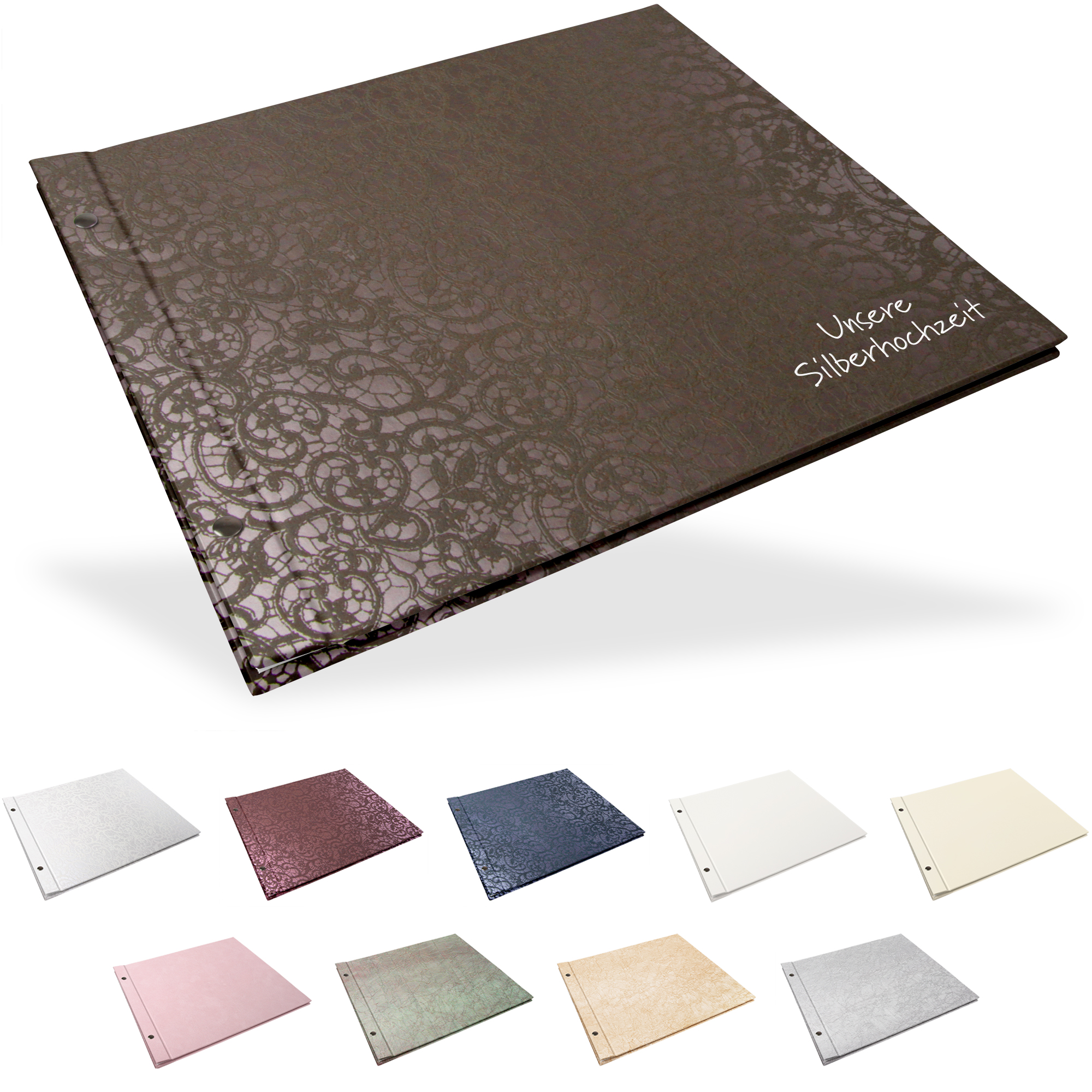 Portraitalbum Trend-Line, Format 37 x 32 cm, ohne Bildausschnitt, Weiß