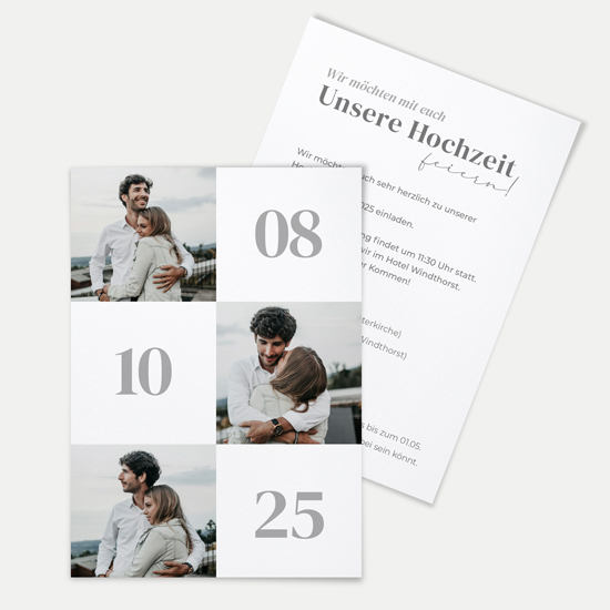 Postkarte DIN A6 im Hochformat - Minimalistisch "Oslo"