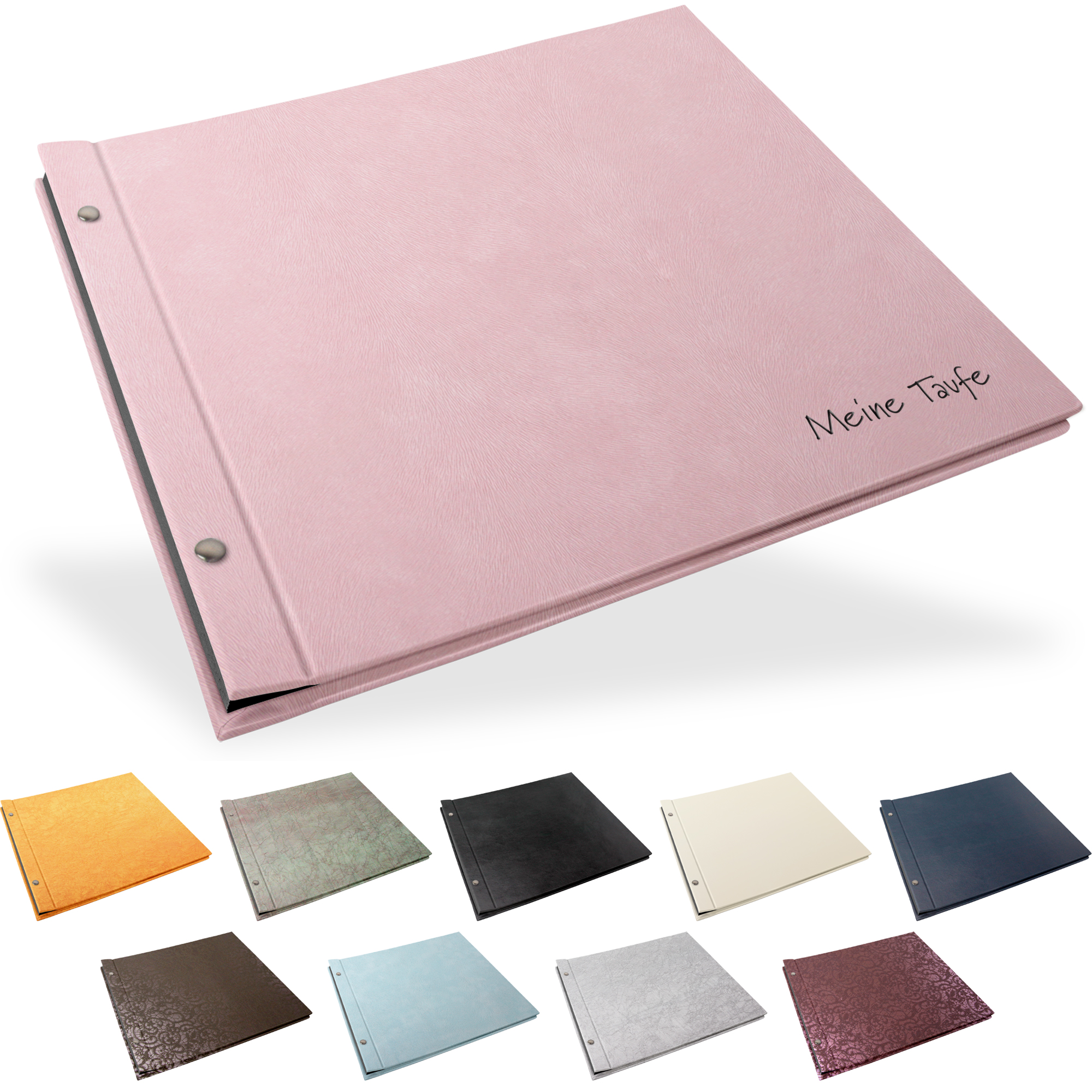 Portraitalbum Trend-Line, Format 34 x 31 cm, ohne Bildausschnitt, Schwarz