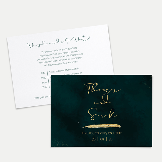 Postkarte DIN A6 im Querformat - Vintage "Velvet Night"