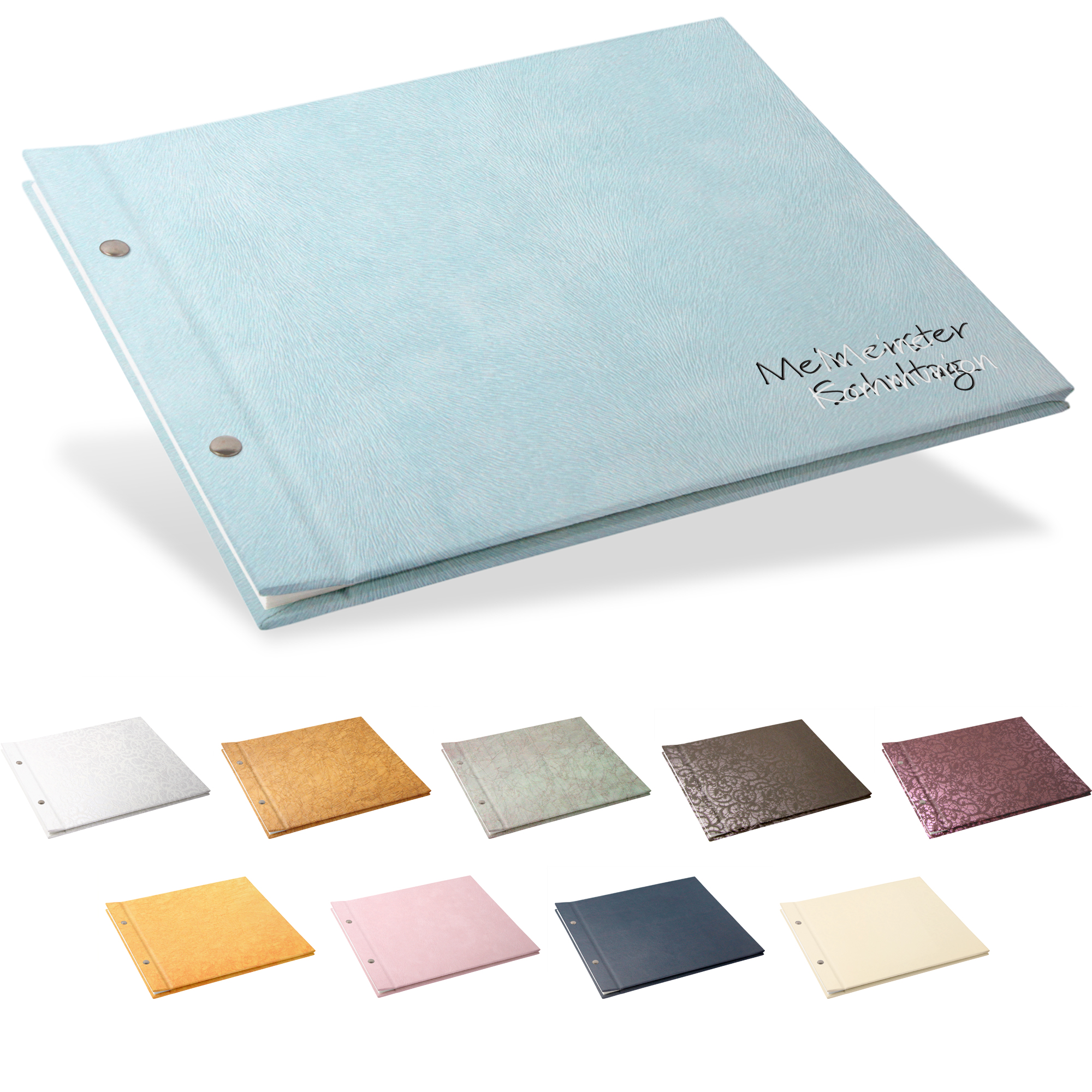 Portraitalbum Trend-Line, Format 28 x 25 cm, ohne Bildausschnitt, Weiß