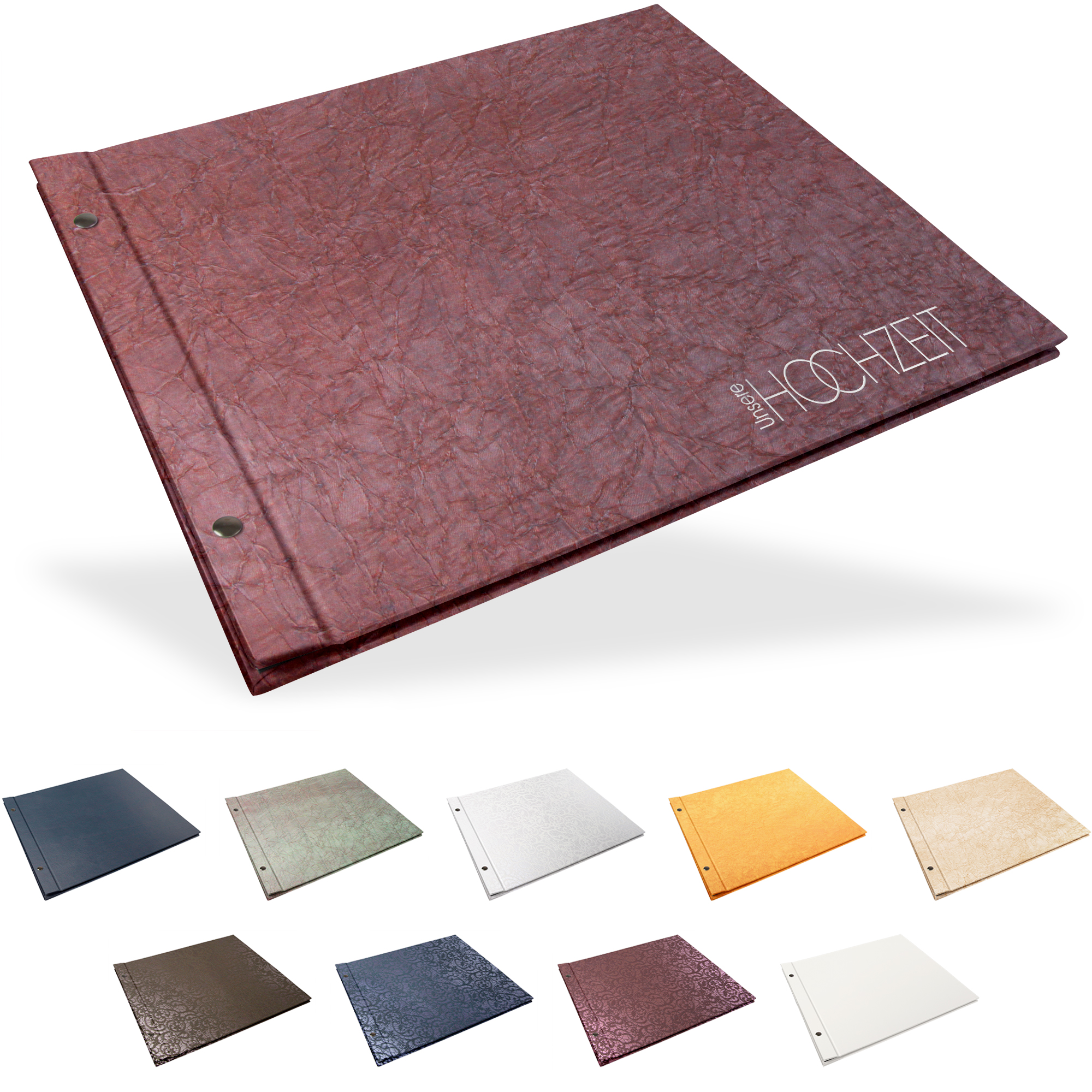 Portraitalbum Trend-Line, Format 37 x 32 cm, ohne Bildausschnitt, Schwarz