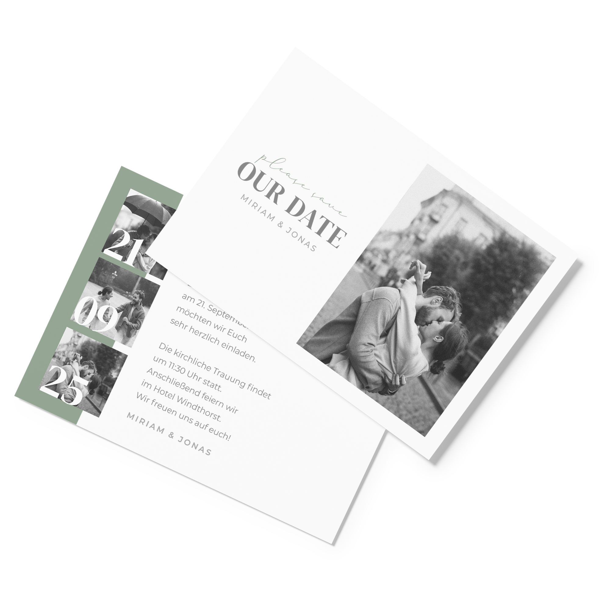 Postkarte DIN A6 im Querformat - Minimalistisch "Berlin"