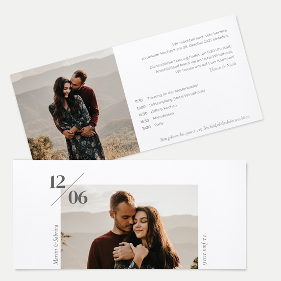 Postkarten DIN lang im Querformat 210 x 98 mm - Minimalistisch "Helsinki"