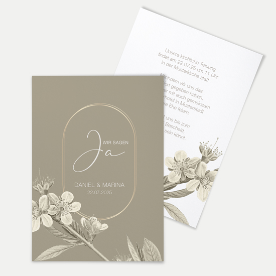 Postkarte DIN A6 im Hochformat - Floral "Classic Flora"