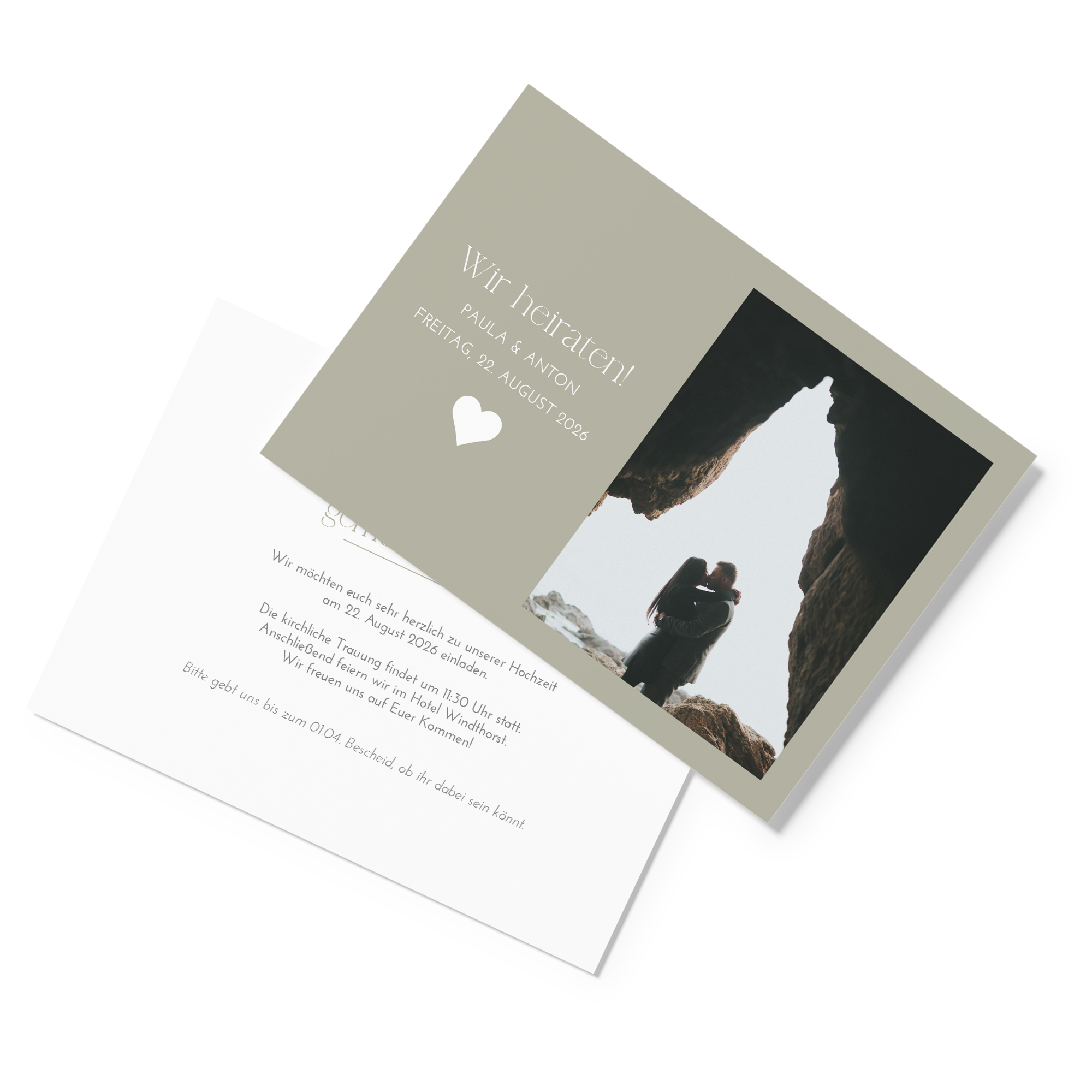 Postkarte DIN A6 im Querformat - Minimalistisch "Vienna"