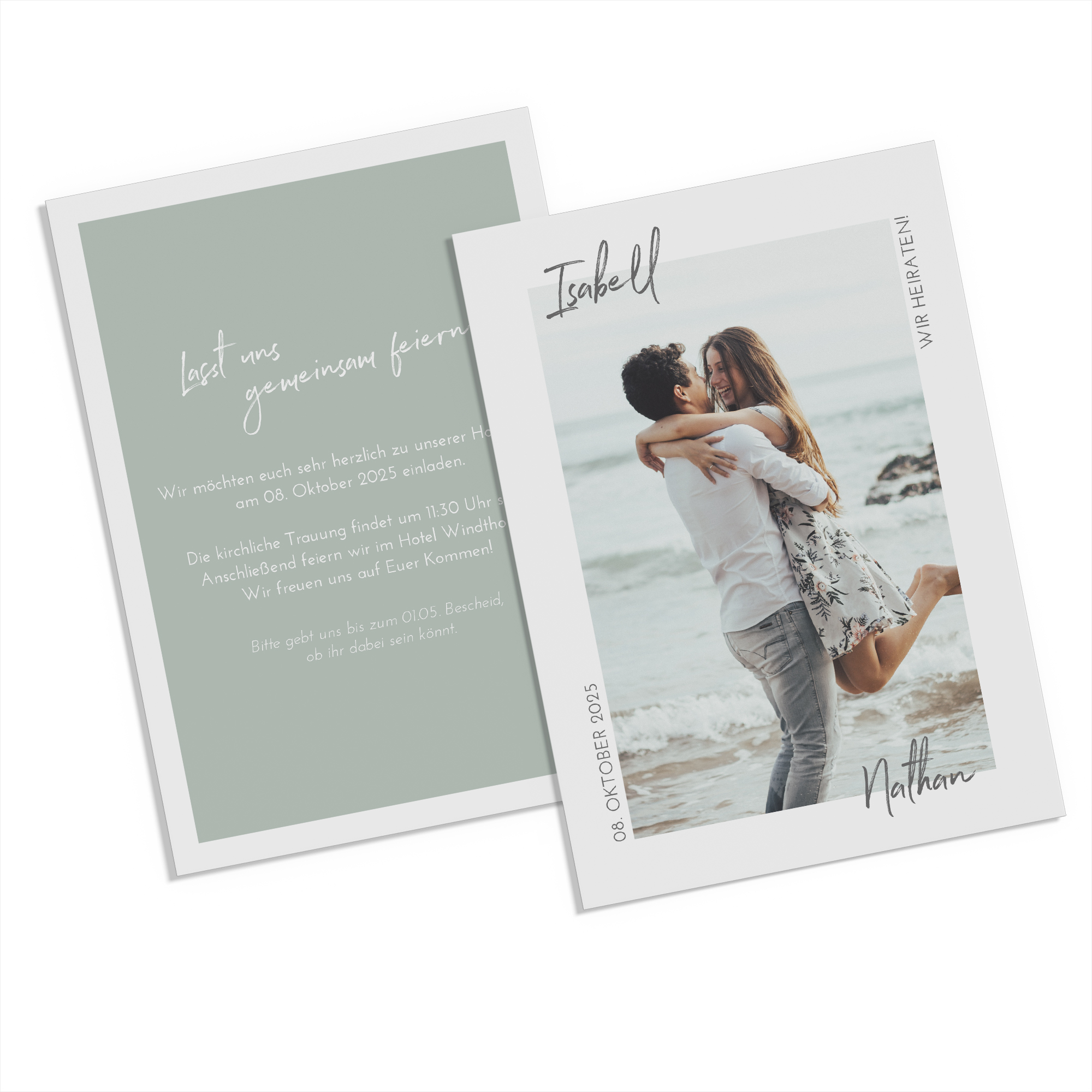 Postkarte DIN A6 im Hochformat - Minimalistisch "Florence"