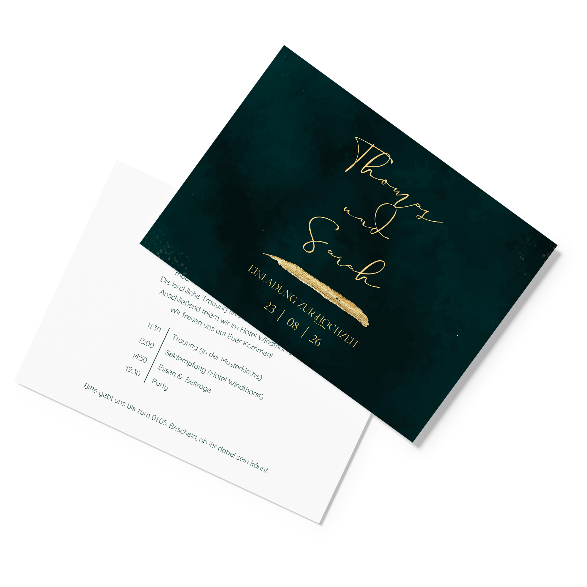 Postkarte DIN A6 im Querformat - Vintage "Velvet Night"