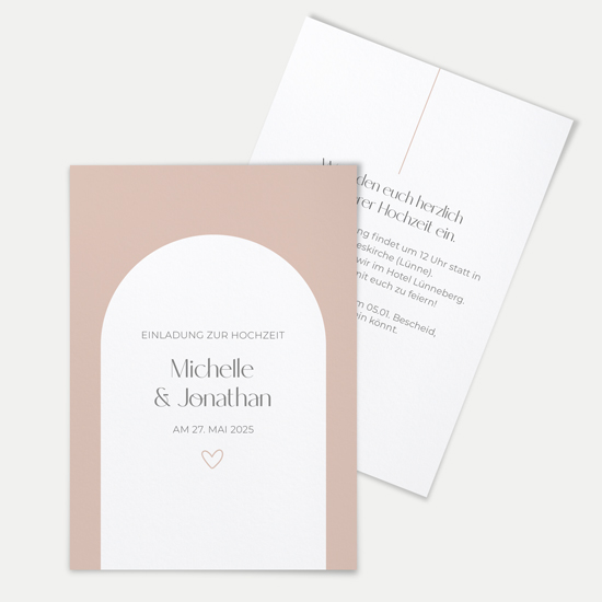 Postkarte DIN A6 im Hochformat - Minimalistisch "Lille"