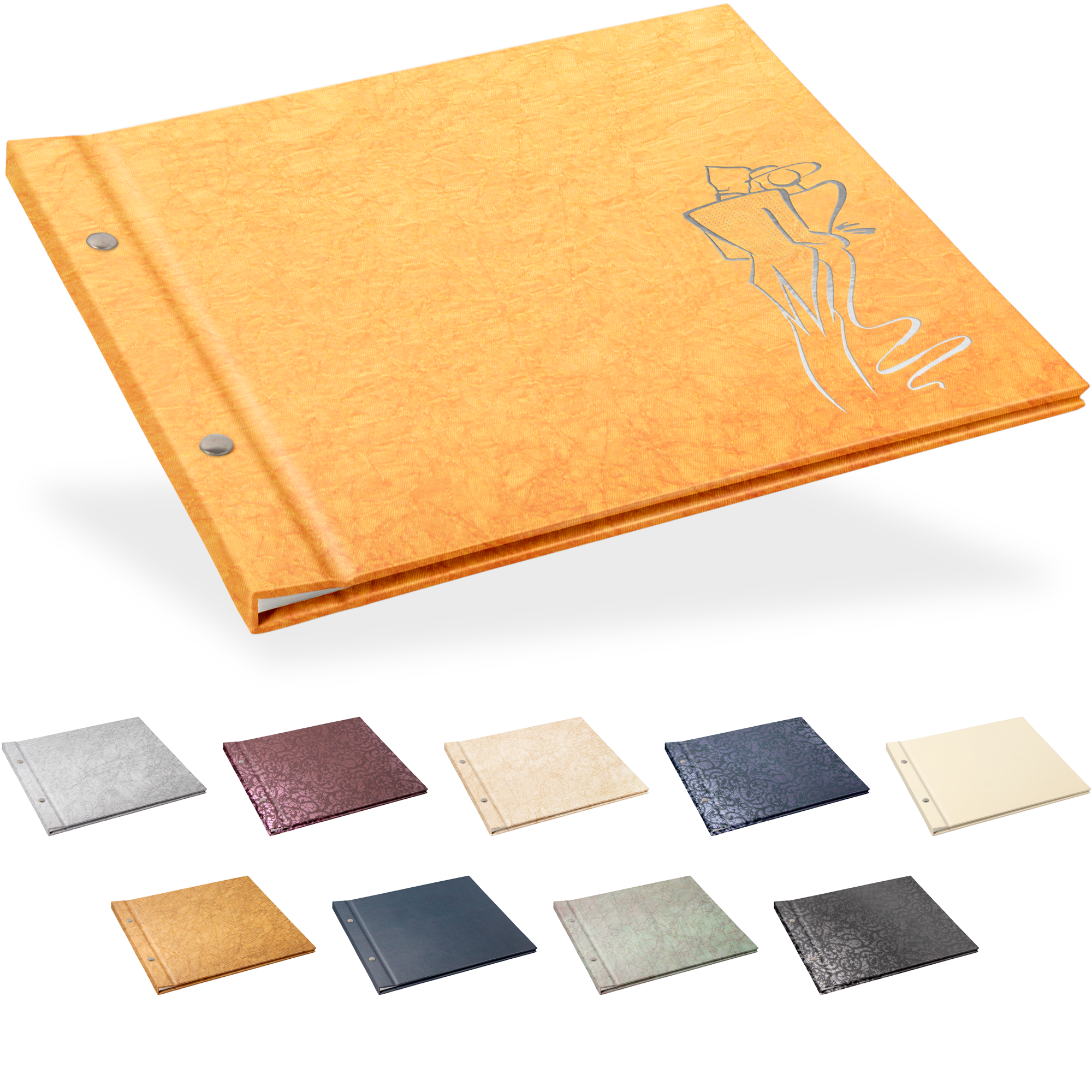 Portraitalbum Comfort-Line 28 x 25 cm, Weiß, ohne Bildausschnitt