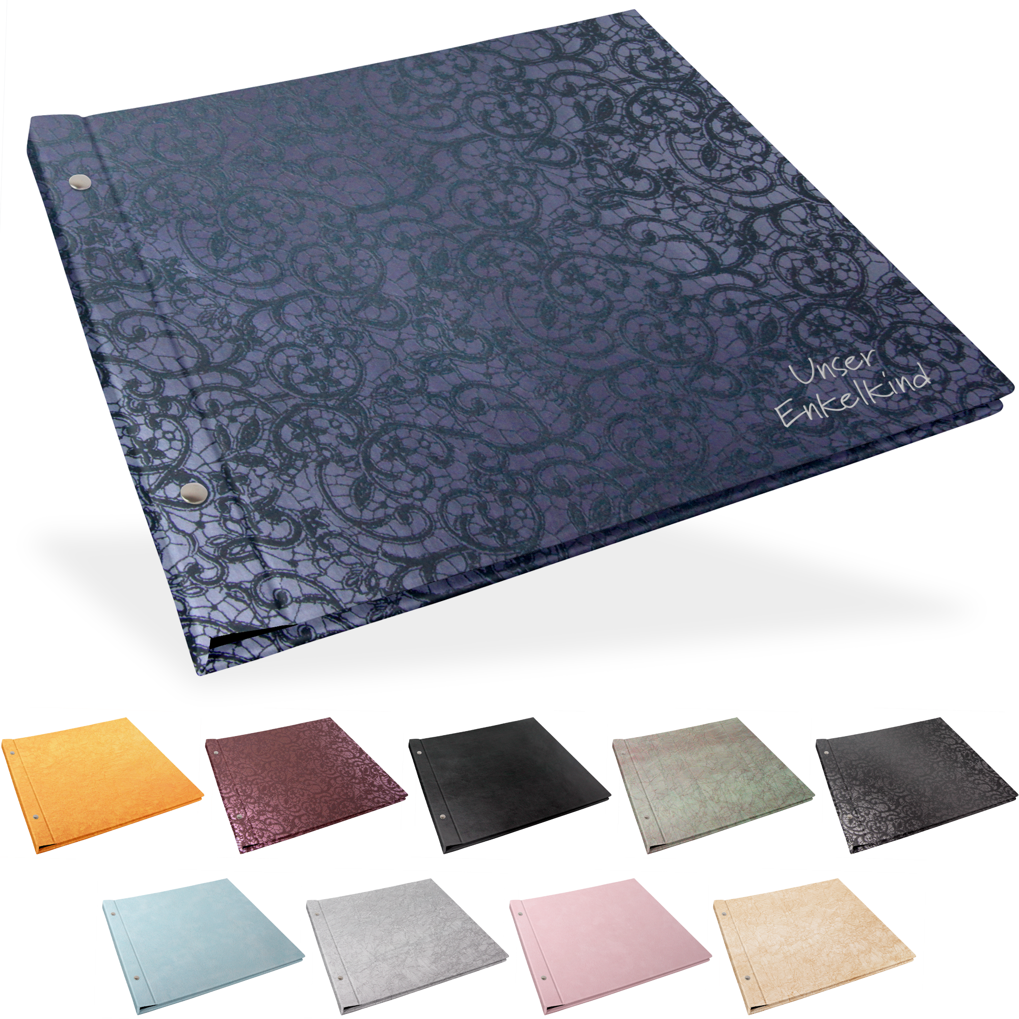 Portraitalbum Comfort-Line 34 x 31 cm, Schwarz, ohne Bildausschnitt