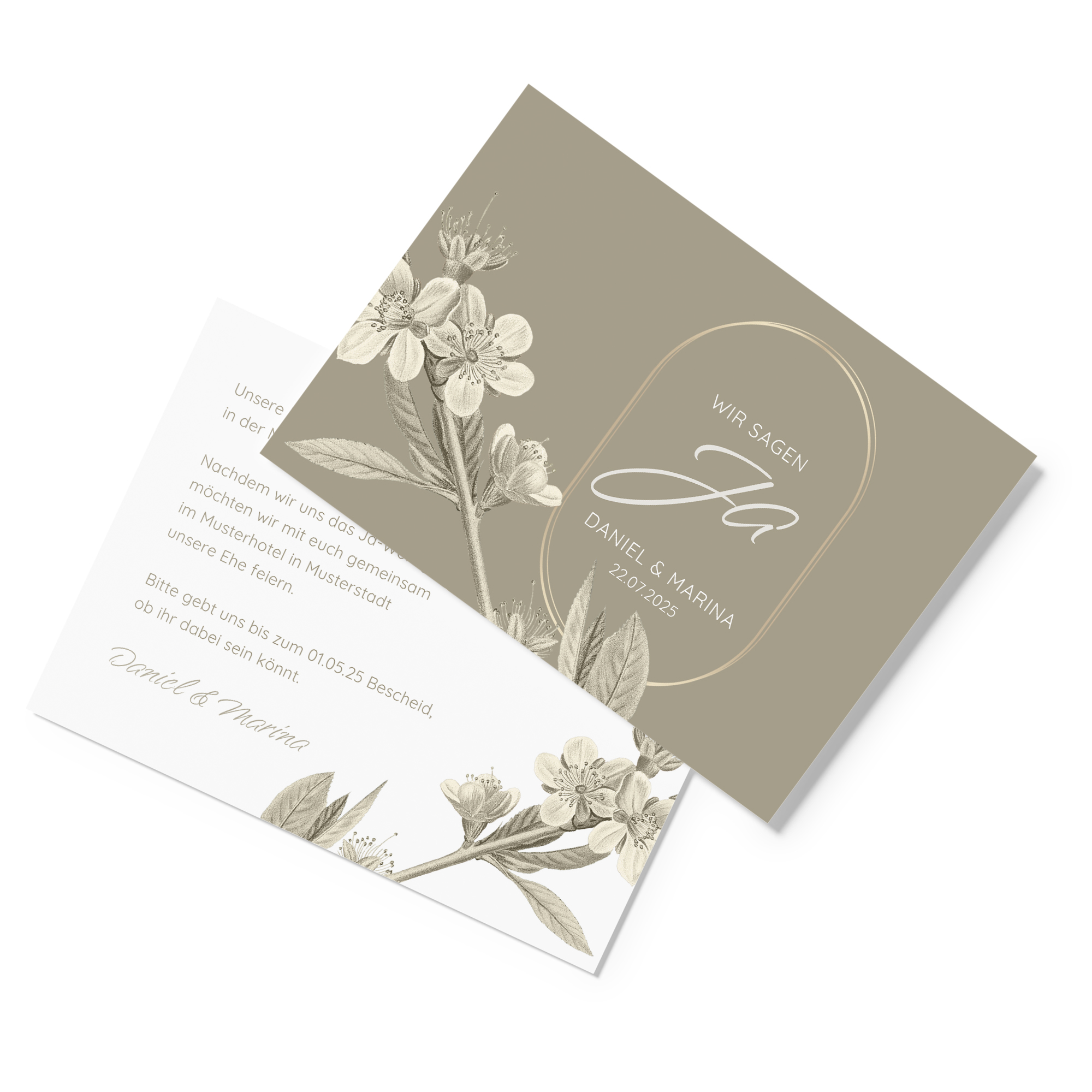 Postkarte DIN A6 im Querformat - Floral "Classic Flora"