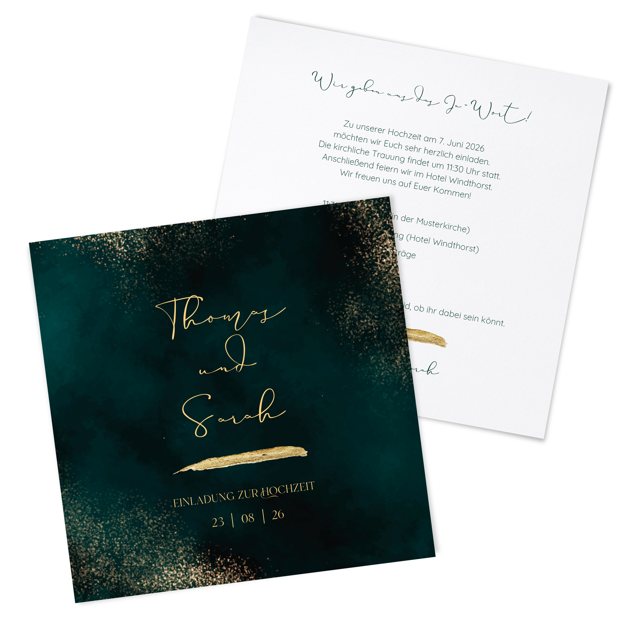 Postkarte Quadrat 148 x 148 mm - Vintage "Velvet Night"