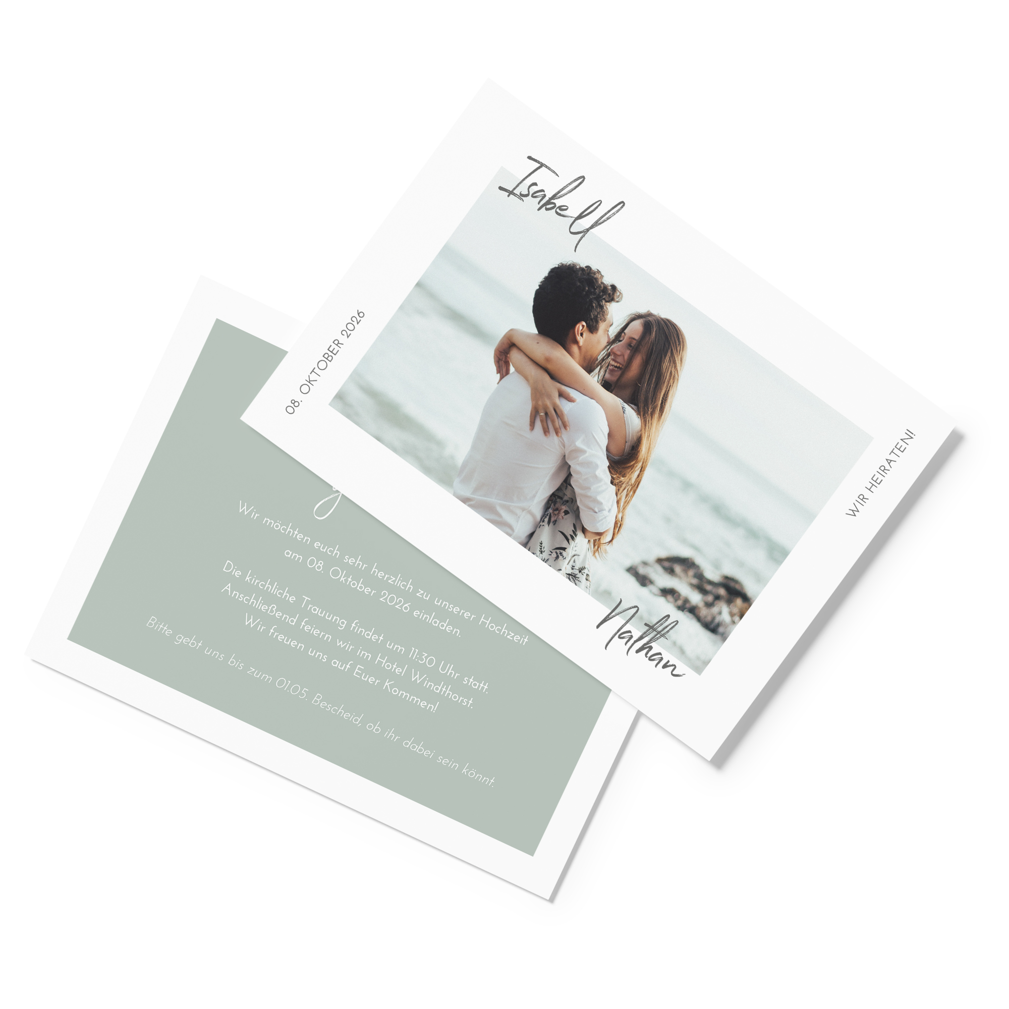 Postkarte DIN A6 im Querformat - Minimalistisch "Florence"