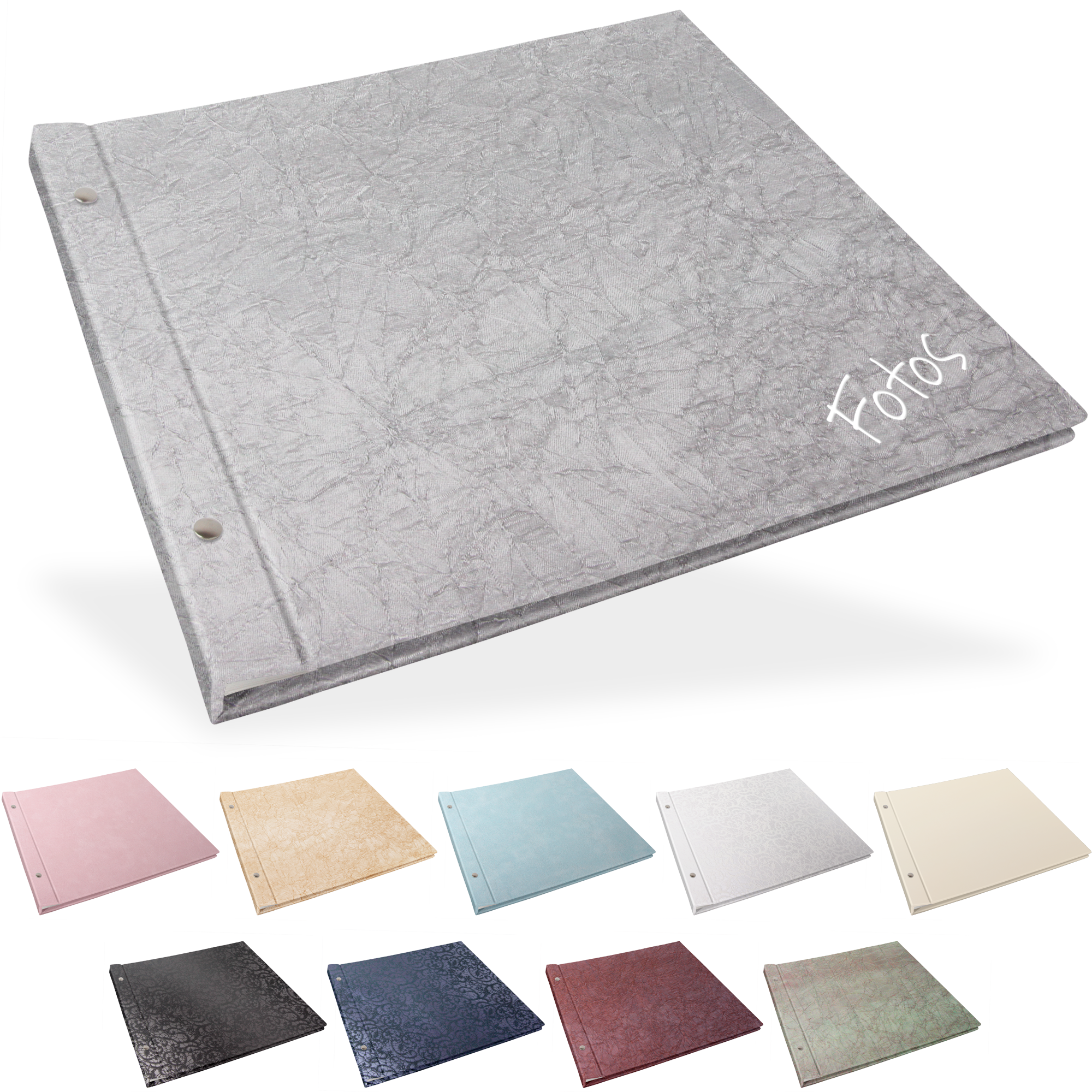 Portraitalbum Comfort-Line 34 x 31 cm, Weiß, ohne Bildausschnitt