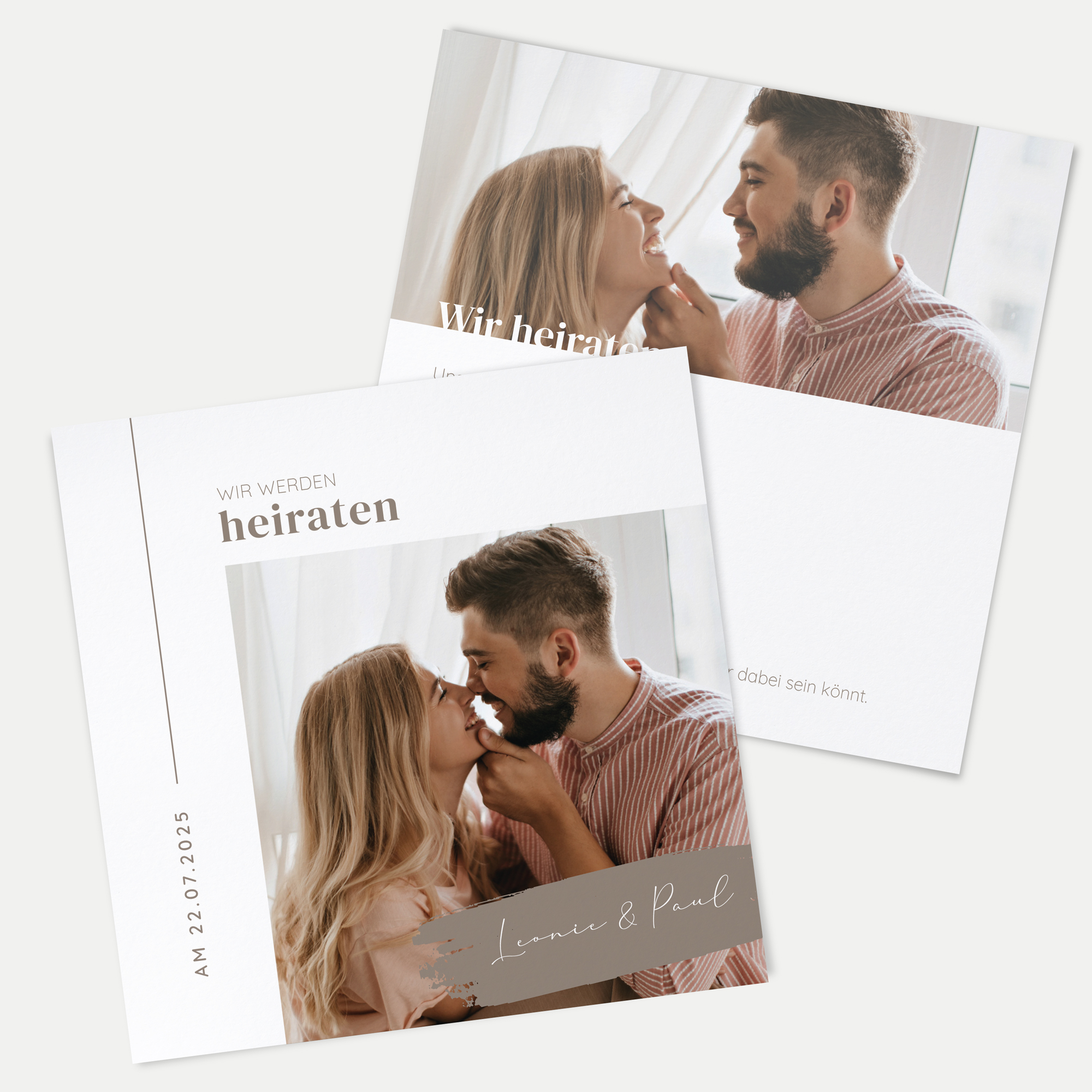 Postkarte Quadrat 148 x 148 mm - Minimalistisch "Copenhagen"