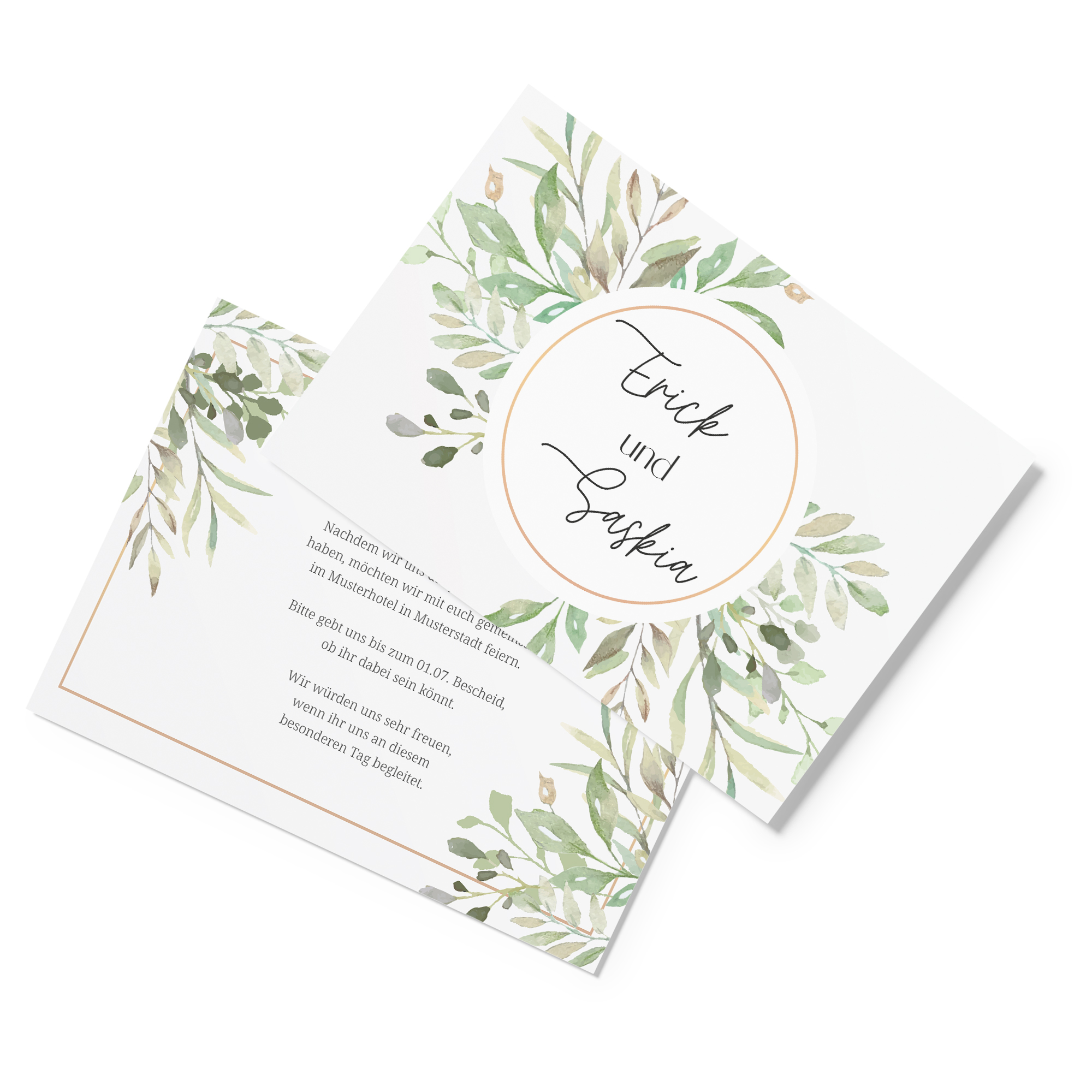 Postkarte DIN A6 im Querformat - Greenery - "Calm Grove"