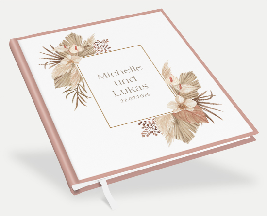Erinnerungsbuch Hochzeit - Boho "Golden Haze"