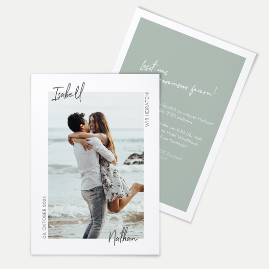 Postkarte DIN A6 im Hochformat - Minimalistisch "Florence"